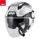 CASCO AIR JET 12.3 STRATOS SHADE Bianco, argento, titanio S-56 (In Esaur CASCO AIR JET 12.3 STRATOS SHADE Bianco, argento, titanio S-56 (In Esaur