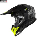 CASCO ORIGINE JUST1 J39 KINETIC Camo fluo yellow red black matt L-60