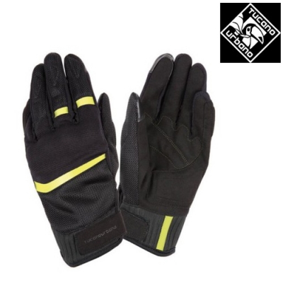 GUANTI ESTIVI PENNA NERO-GIALLO FLUO L (In Esaurimento)