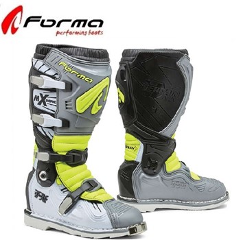 STIVALI FORMA TERRAIN TX GREY WHITE YELLOW FLUO 43 (US 9) DISMESSO