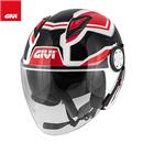 CASCO AIR JET 12.3 STRATOS SHADE Bianco, nero, rosso XS-54 (In Esaurimen