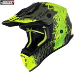 CASCO ORIGINE JUST1 J38 MASK FLUO YELLOW BLACK GREEN (MATT) L-60