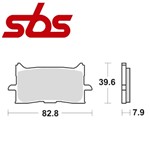 PASTIGLIE FRENO SINT S CBR 125 18, CRF L AFRICA TWIN 1000 16 (FD.0521)