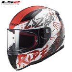 CASCO LS2 FF353 Integrale NAUGHTY white red XL-61 (In Esaurimento)