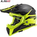 LS2 MX437 Fast EVO ROAR MATT BLACK H-V YELLOW XL-61