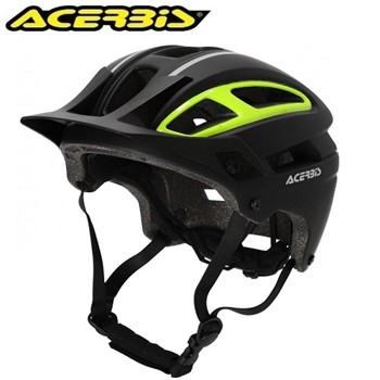 CASCO MTB ACERBIS DOUBLEP NERO-GIALLO FLUO L-XL