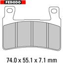 PASTIGLIE FRENO FERODO- HONDA CBR 600 F 01 / RR 03>04 ANT. (FD.0258)