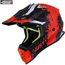 CASCO ORIGINE JUST1 J38 MASK FLUO ORANGE TITANIUM BLACK (MATT) L-60