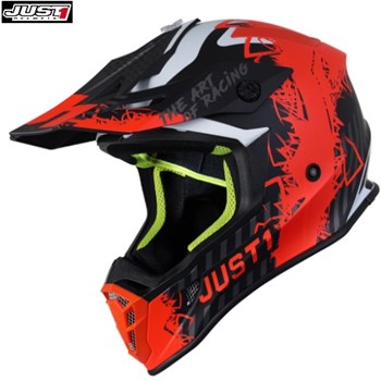 CASCO JUST1 J38 MASK FLUO ORANGE TITANIUM BLACK (MATT) L-60 (In Esaurime