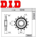 PIGNONE DID PROF. HONDA 750-900 (DID 0248 P.530)