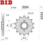 PIGNONE DID PROF. HONDA 125 NS 125 F - R 1985-1989