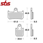 SET 4PZ. PASTIGLIE FRENO ANT. HS YAMAHA YZF R1 07>14 RACING DUAL CARBON