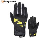 GUANTI IXON MS FEVER tessuto UOMO mz stagione nero bianco giallo S (In E