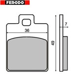 PASTIGLIE FRENO FERODO BENELLI  491 50 SPORT - RACING 97>(FD.0249)