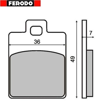 PASTIGLIE FRENO FERODO BENELLI 491 50 SPORT - RACING 97>(FD.0249)