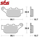 CP. PASTIGLIE FRENO SINT SBS 161 MS BUEL Blast 500 XB9R Firebolt FD.0136