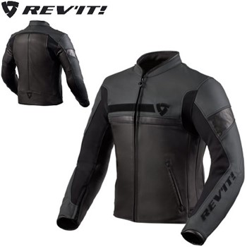 GIACCA IN PELLE REV'IT MILE NERO L-50