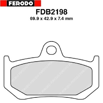 PASTIGLIE FRENO MV AGUSTA BRUTALE 750 S 01, BRUTALE 750 03-05 (FD.0391)