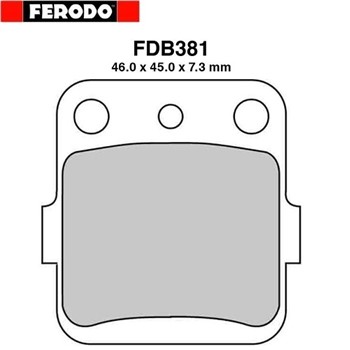 PASTIGLIE FRENO - HONDA CR 80 R 87-91 A HONDA CR 80 R 92- (FD.0078)
