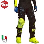 PANTALONE FM O'SHOW 23 NERO-GIALLO FLUO 48 (In Esaurimento)