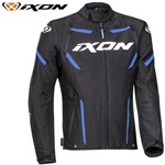 Giubbotto IXON STRIKER in tessuto UOMO nero-bianco-blu S (In Esaurimento