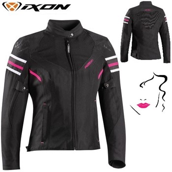 Giacca IXON ILANA EVO Giubbotto in tessuto DONNA Nero Fucsia XS