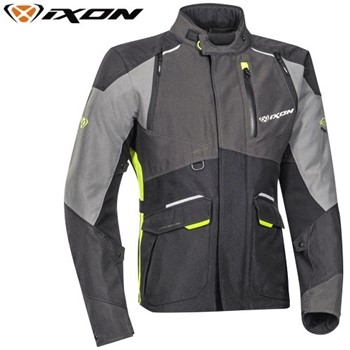 GIACCA IXON BALDER TESSUTO UOMO nero-grigio-giallo vivo 2XL