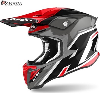 CASCO AIROH TWIST 2.0 SHAKEN RED GLOSS XL-61 (TW2SH55) (In Esaurimento)