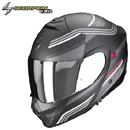 CASCO SCORPION MODULARE EXO-930 NERO OPACO-ARGENTO XL-61 (In Esaurimento