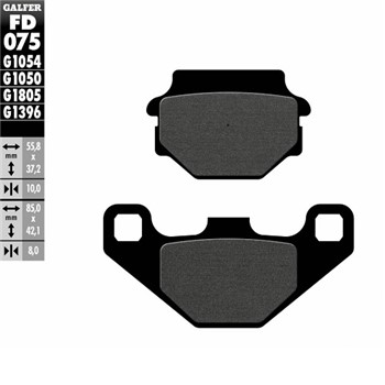PASTIGLIE FRENO GALFER ALFER AR 250 92, 250 93 (FD.0073)