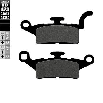 PASTIGLIE FRENO GALFER YAMAHA HW 125-150 XENTER 2012 (FD.0486)