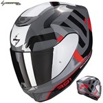 CASCO SCORPION INTEGRALE EXO-391 AROK grigio-rosso-nero XS-54 22.06