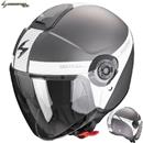 CASCO SCORPION JET EXO CITY II SHORT argento opaco-bianco XS-54 22.06