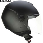 CASCO CGM FLO MONO NERO OPACO VISIERA LUNGA L-60 22.06