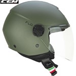 CASCO CGM FLO MONO VERDE OPACO VISIERA LUNGA L-60 22.06