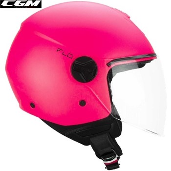 CASCO CGM FLO MONO ROSA FLUO OPACO VISIERA LUNGA XS-54 22.06 (In Esaurim