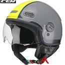 CASCO CGM GLOBO SPORT GRIGIO-GIALLO FLUO SAGOMATA L-60