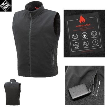 GILET ANTIVENTO RISCALDANTE TOPWARM NERO 54 IT-XXL