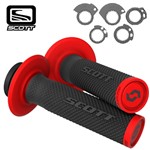 MANOPOLE SCOTT SX II LOCK ON + CAM SET NERO-ROSSO ONE SIZE