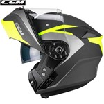 CASCO MODULARE CGM BER DRESDA grafite giallo fluo opaco L-60 22.06