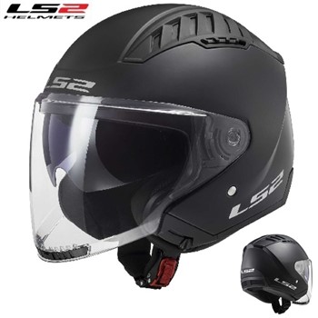 CASCO LS2 JET OF600 COPTER II SOLID MATT BLACK 22.06 S-56
