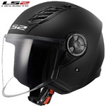 CASCO LS2 OF616 AIRFLOW II SOLID MATT BLACK 22-06 M-58