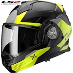 LS2 MODULARE FF901 ADVANT X OBLIVION matt black his vis 22-06 S-56