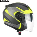 CASCO CGM DNA APACHE grafite giallo fluo opaco 22.06 M-58