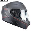 CASCO MODULARE CGM BER CITY grafite rosso satinato 2XL-63 22.06