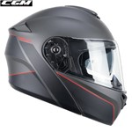 CASCO MODULARE CGM BER CITY grafite rosso satinato XS-54 22.06