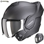 CASCO SCORPION MODULARE EXO-TECH EVO CARBON NERO OPACO XS 22.06