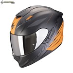 CASCO SCORPION INTEGRALE EXO-1400 EVO II AIR LUMA nero-orange L-60 22-06