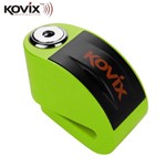 Bloccadisco KOVIX sonoro 120 dB perno 6 mm rivestito fluo verde