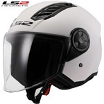 CASCO LS2 OF616 AIRFLOW II SOLID GLOSS WHITE 22-06 XS-54